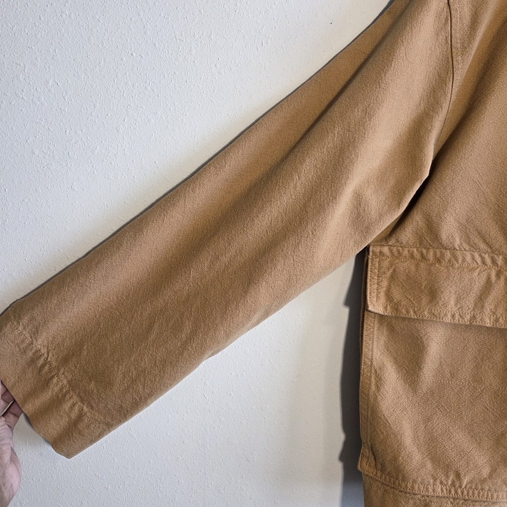 Everlane The Canvas Organic Cotton Anorak Jacket Utility Military Chore Sz M - Picture 3 of 13